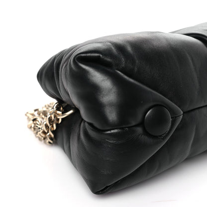 Proenza Schouler Lambskin Puffy Tobo Chain Shoulder Bag Black 8 of 9