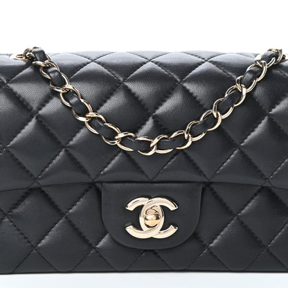 Chanel Lambskin Quilted Mini Rectangular Flap Black 8 of 10