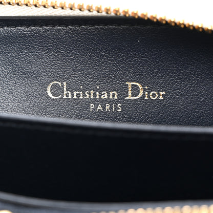 Christian Dior CHRISTIAN DIOR Calfskin Vibe Voyageur Card Holder Blue White 7 of 8