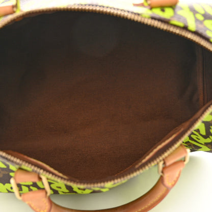Louis Vuitton Monogram Graffiti Speedy 30 Green 5 of 16