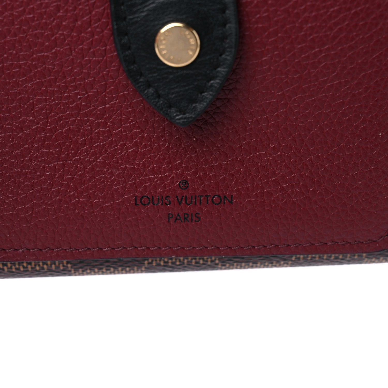 Louis Vuitton Damier Ebene Juliette Wallet Bordeaux Black 13 of 14