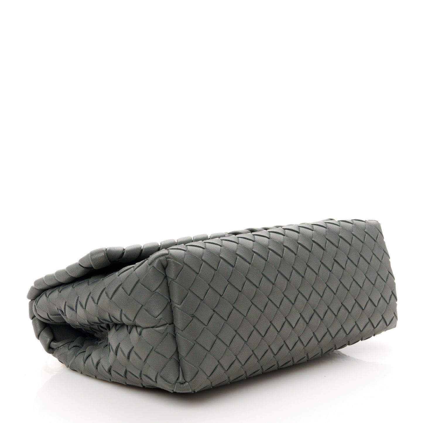 Nappa Intrecciato Baby Olimpia Shoulder Bag Steel