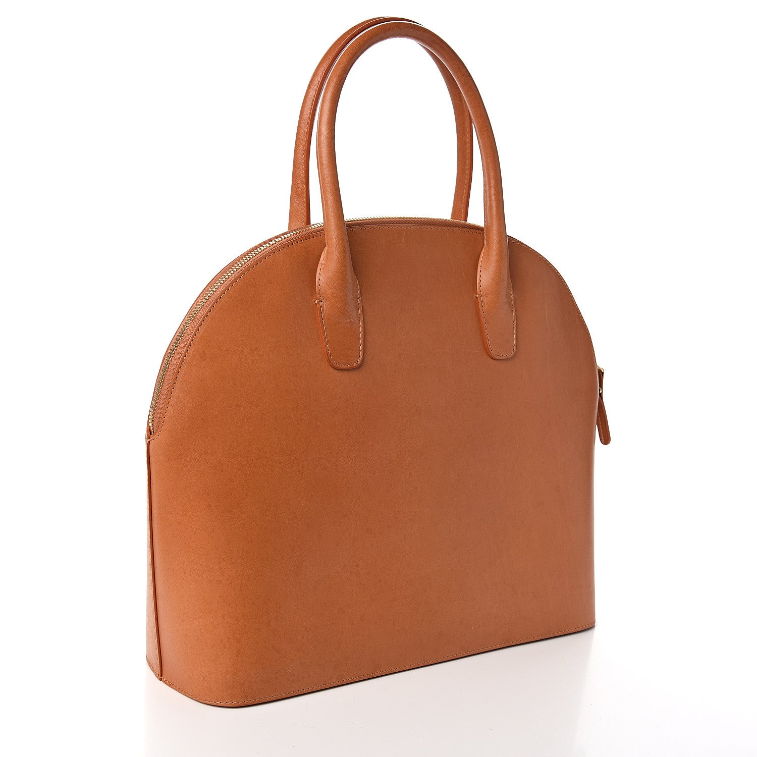 Mansur Gavriel Calfskin Top Handle Rounded Bag Camello Rosa 2 of 12