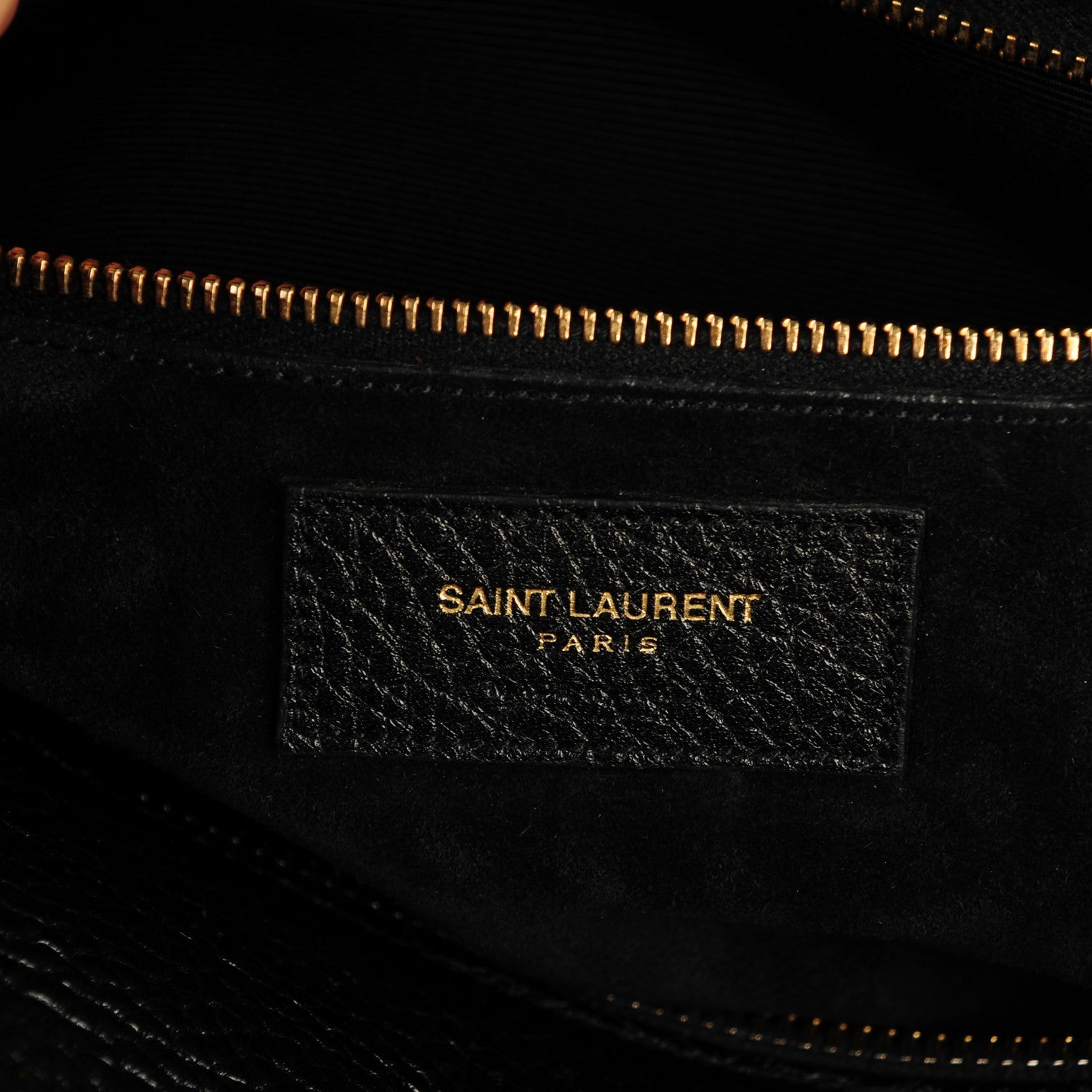 Saint Laurent Grained Calfskin Classic Duffle 6 Black 6 of 7