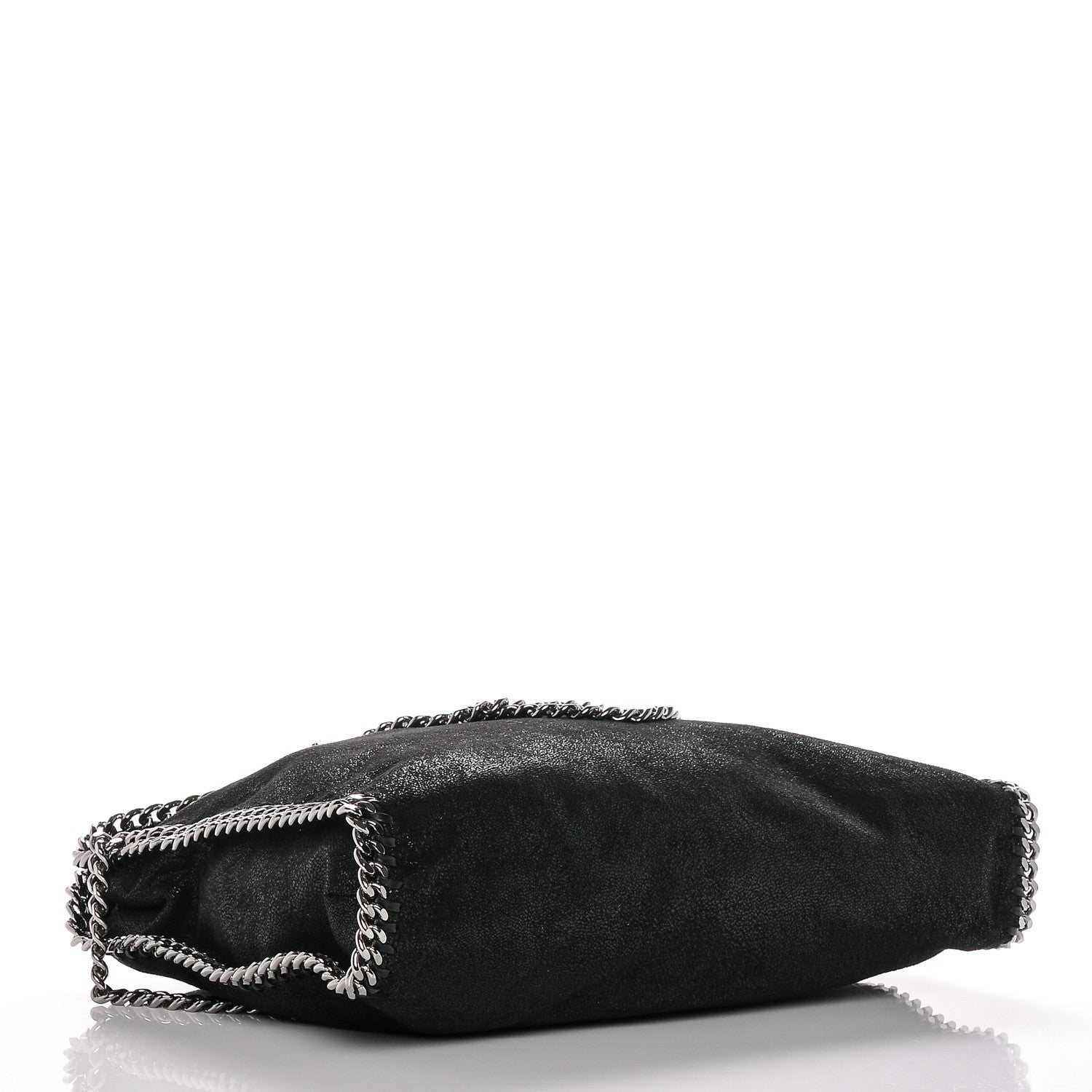 Stella McCartney Shaggy Deer Fold Over Falabella Tote Black 4 of 6