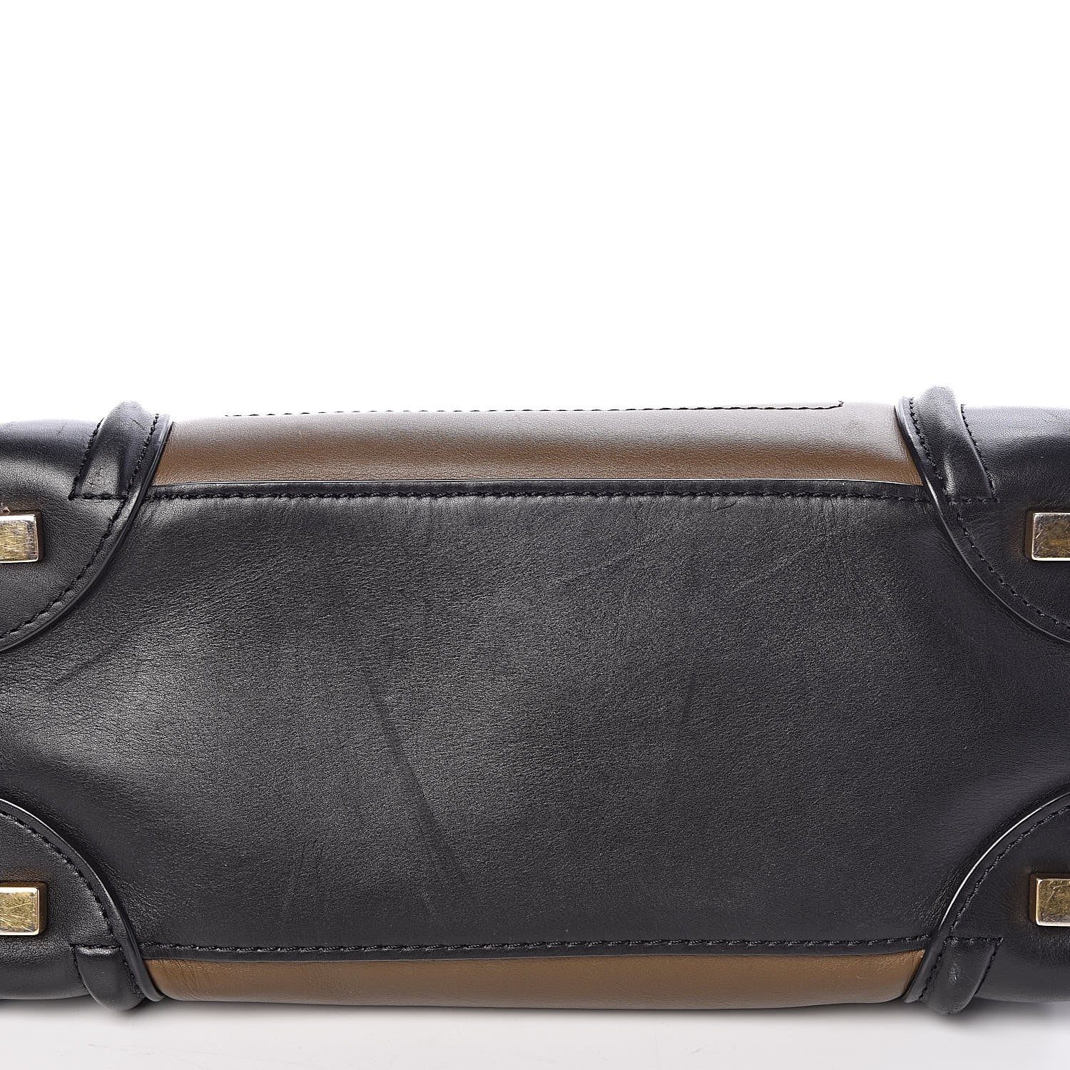 Celine Smooth Calfskin Suede Micro Tri-Color Luggage Almond 8 of 13