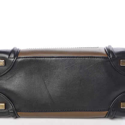 Celine Smooth Calfskin Suede Micro Tri-Color Luggage Almond 8 of 13