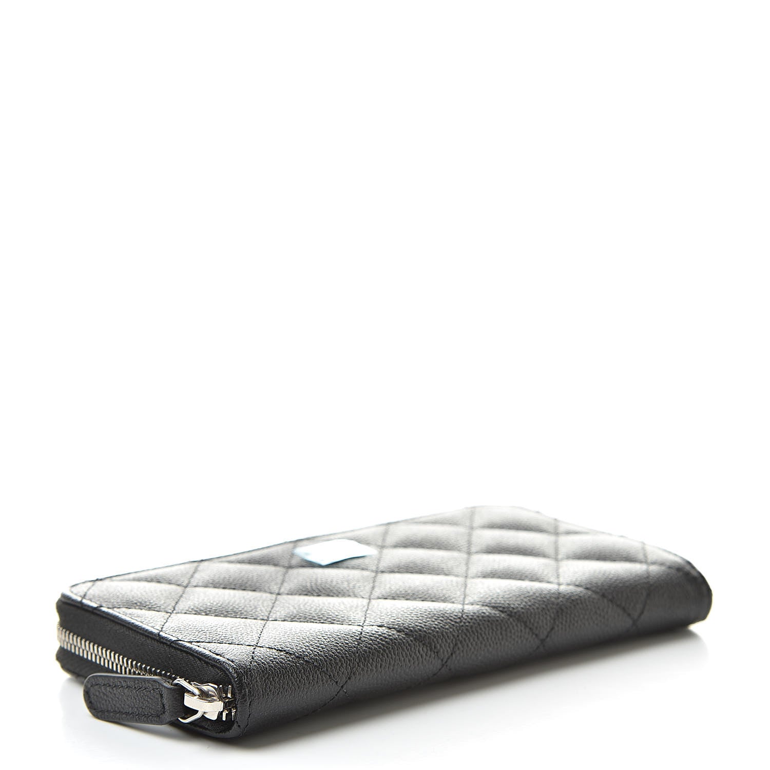 Chanel Caviar Quilted Small Zip Around Wallet Black 4 of 10