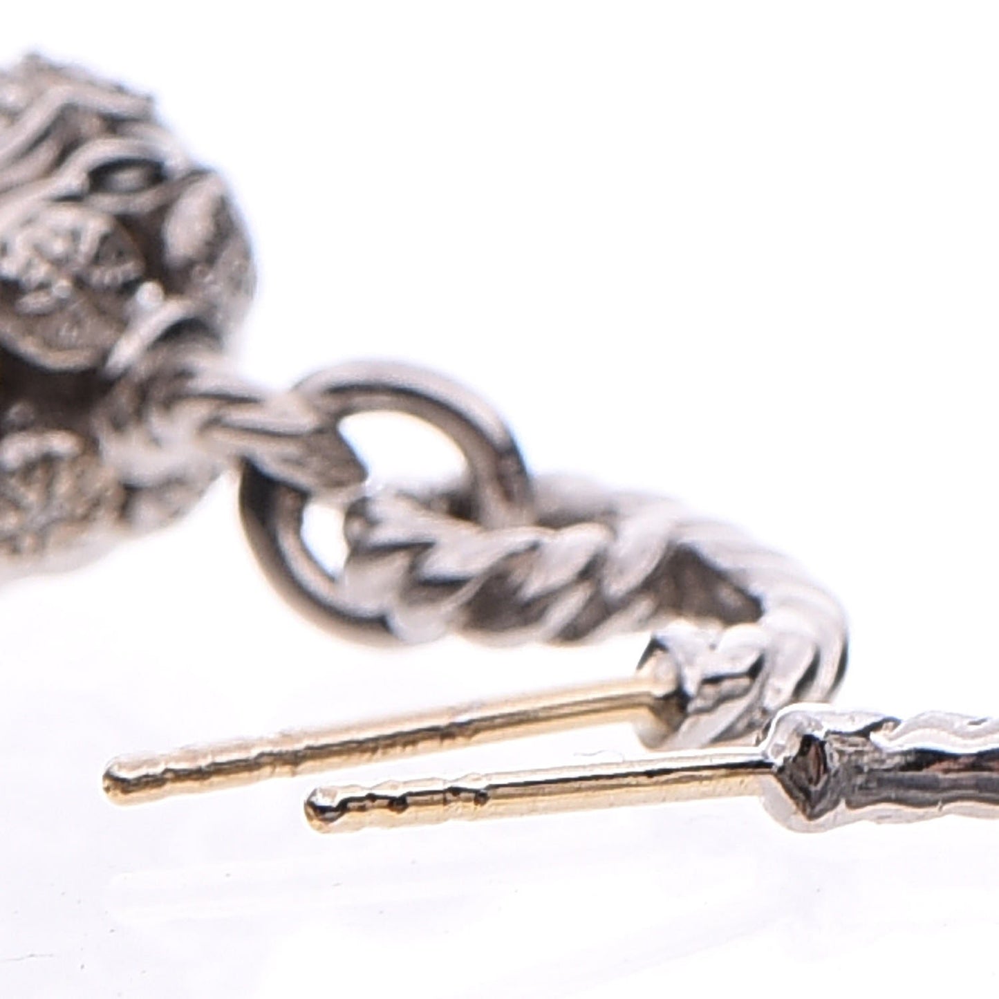 Sterling Silver Diamond Tassel Drop Earrings