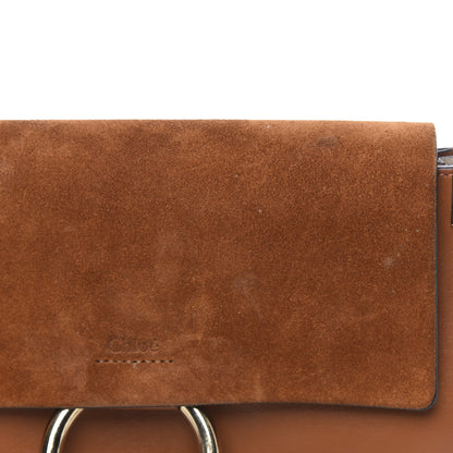Chloe Suede Calfskin Small Faye Shoulder Bag Woody 8 of 10