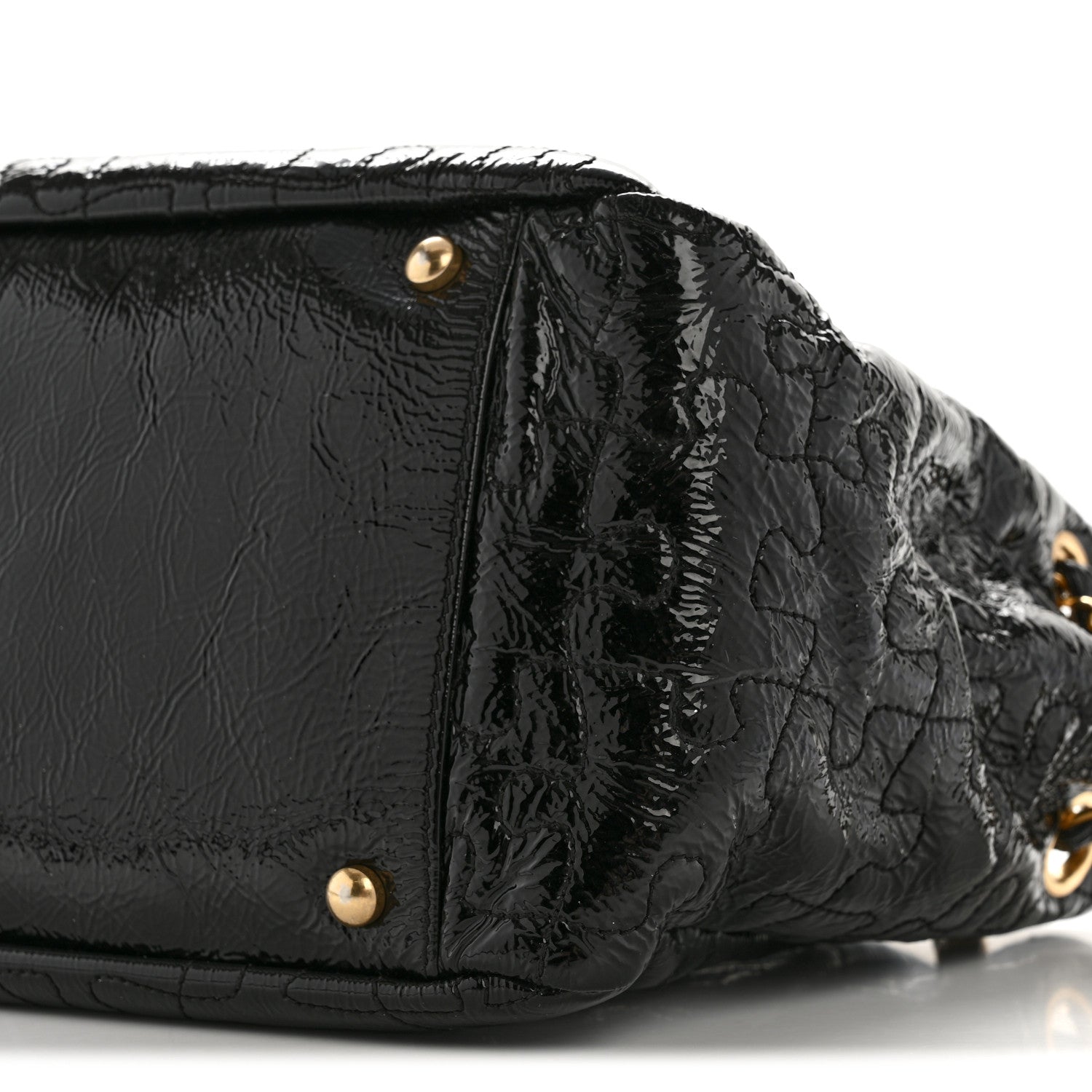 Chanel Patent Puzzle Accordion Flap Bag Black 10 of 12