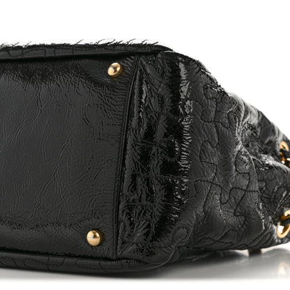 Chanel Patent Puzzle Accordion Flap Bag Black 10 of 12