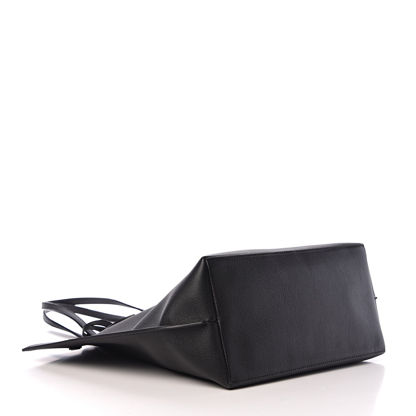 Calfskin Lockme Go Tote Black
