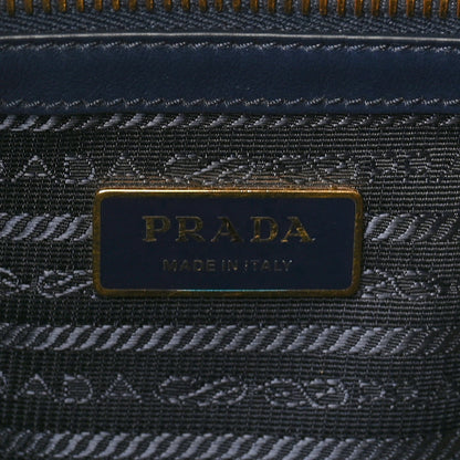 Prada Jacquard Saffiano Triangolo Symbole Embroidered Large Tote Baltico Talco 5 of 8