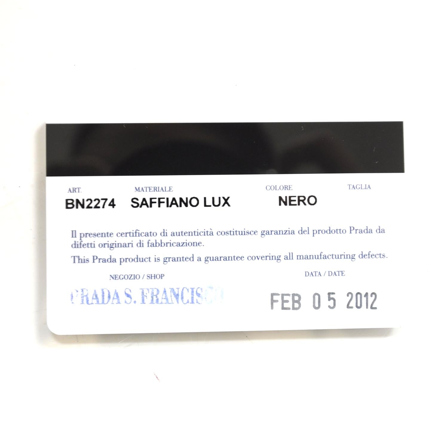 Prada Saffiano Lux Tote Nero Black 11 of 11