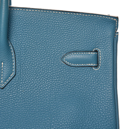 Hermes Togo Birkin 40 Blue Jean 25 of 37