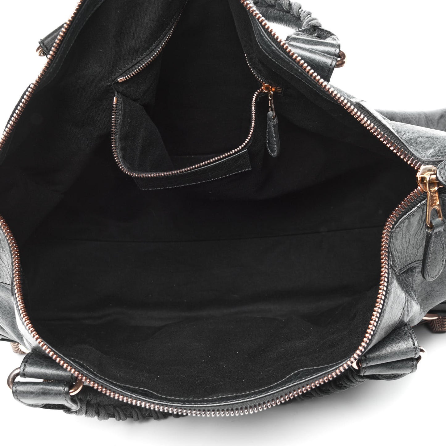 Agneau Giant 21 Rose Gold Hardware Work Anthracite