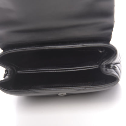 Saint Laurent Calfskin Y Quilted Monogram Toy Loulou Crossbody Bag Black 5 of 9