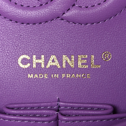 Chanel Caviar Quilted Small Double Flap Purple 6 of 10