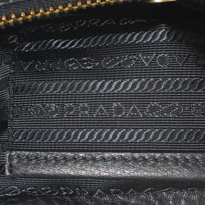 Prada Vitello Daino Double Zip Tote Black 8 of 9