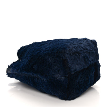 Mansur Gavriel Faux Fur Mini Bucket Bag Blueberry 4 of 12