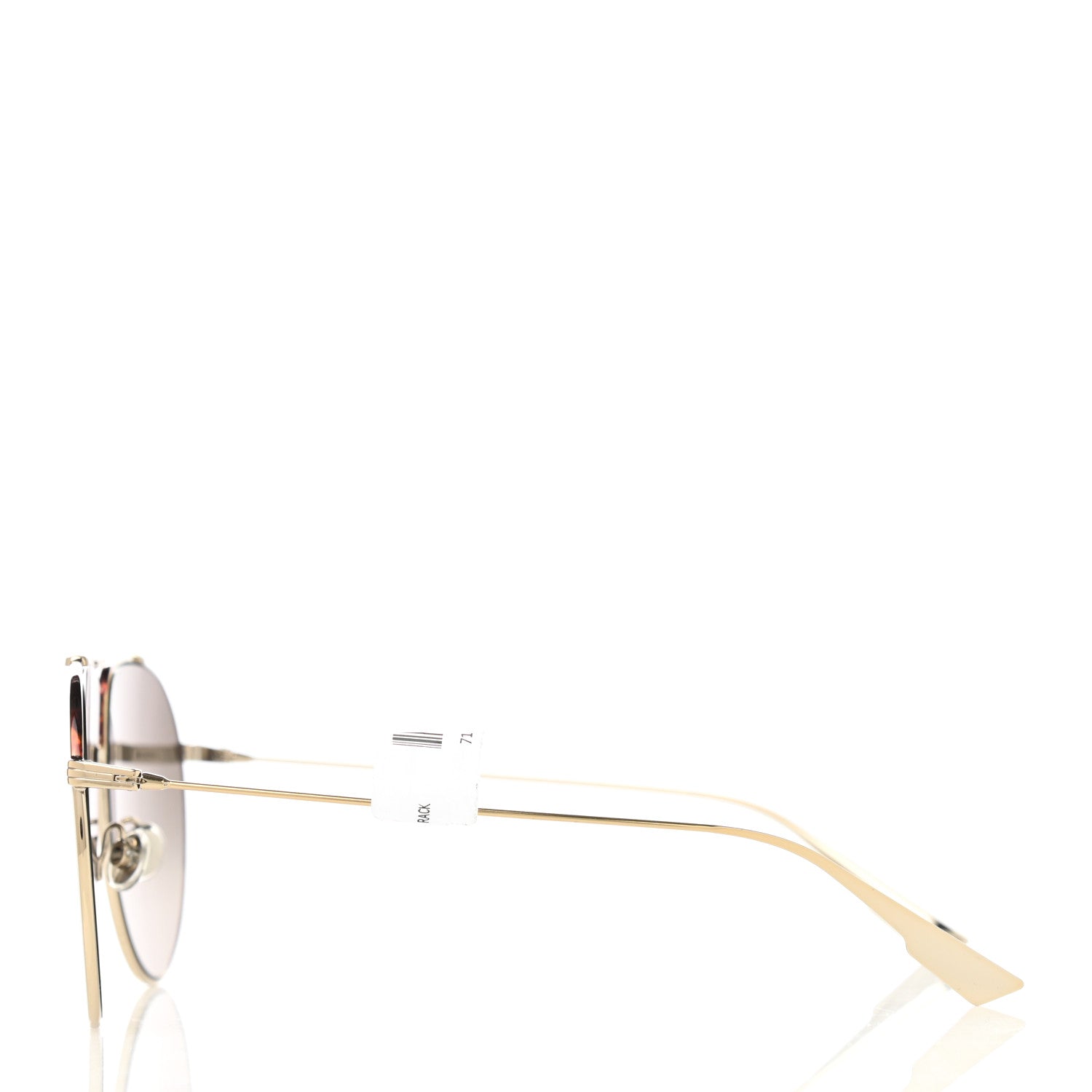 Christian Dior Metal Monsieur 1 Sunglasses Light Gold Havana 3 of 10