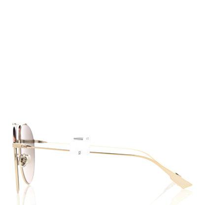 Christian Dior Metal Monsieur 1 Sunglasses Light Gold Havana 3 of 10