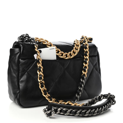 Chanel Lambskin Quilted Medium Chanel 19 Flap Black 3 of 8