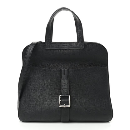 Hermes Taurillon Clemence Halzan 31 GM Black 3 of 14