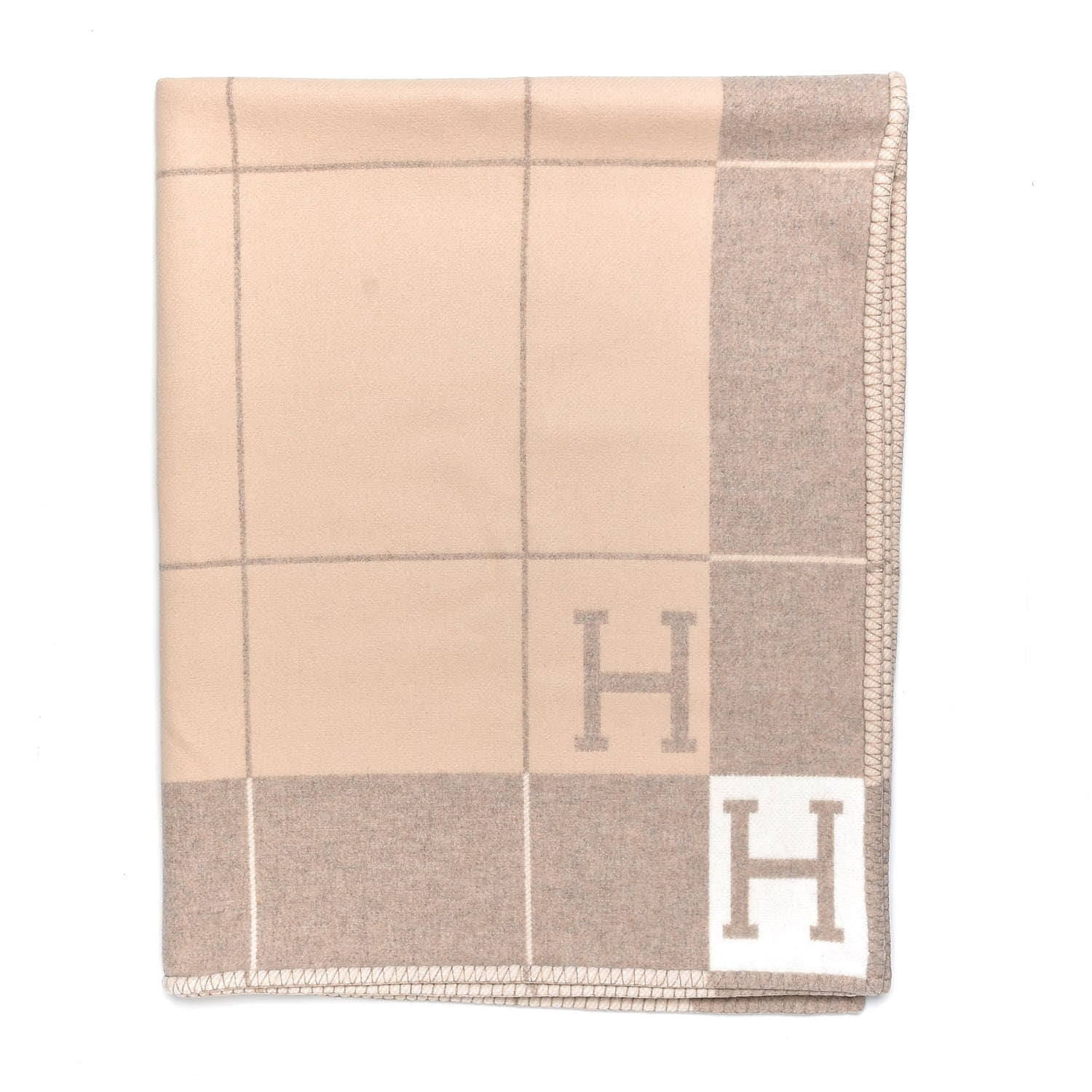 Hermes Wool Cashmere Avalon III Blanket Coco Camomille 1 of 4