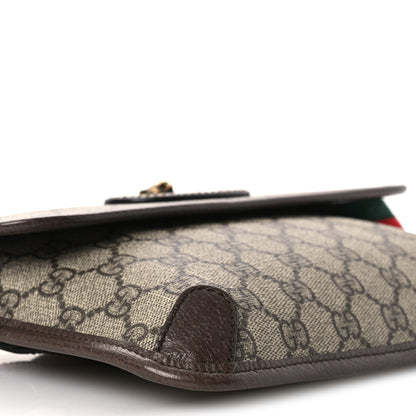 Gucci GG Supreme Monogram Neo Vintage Web Belt Bag Brown 8 of 10