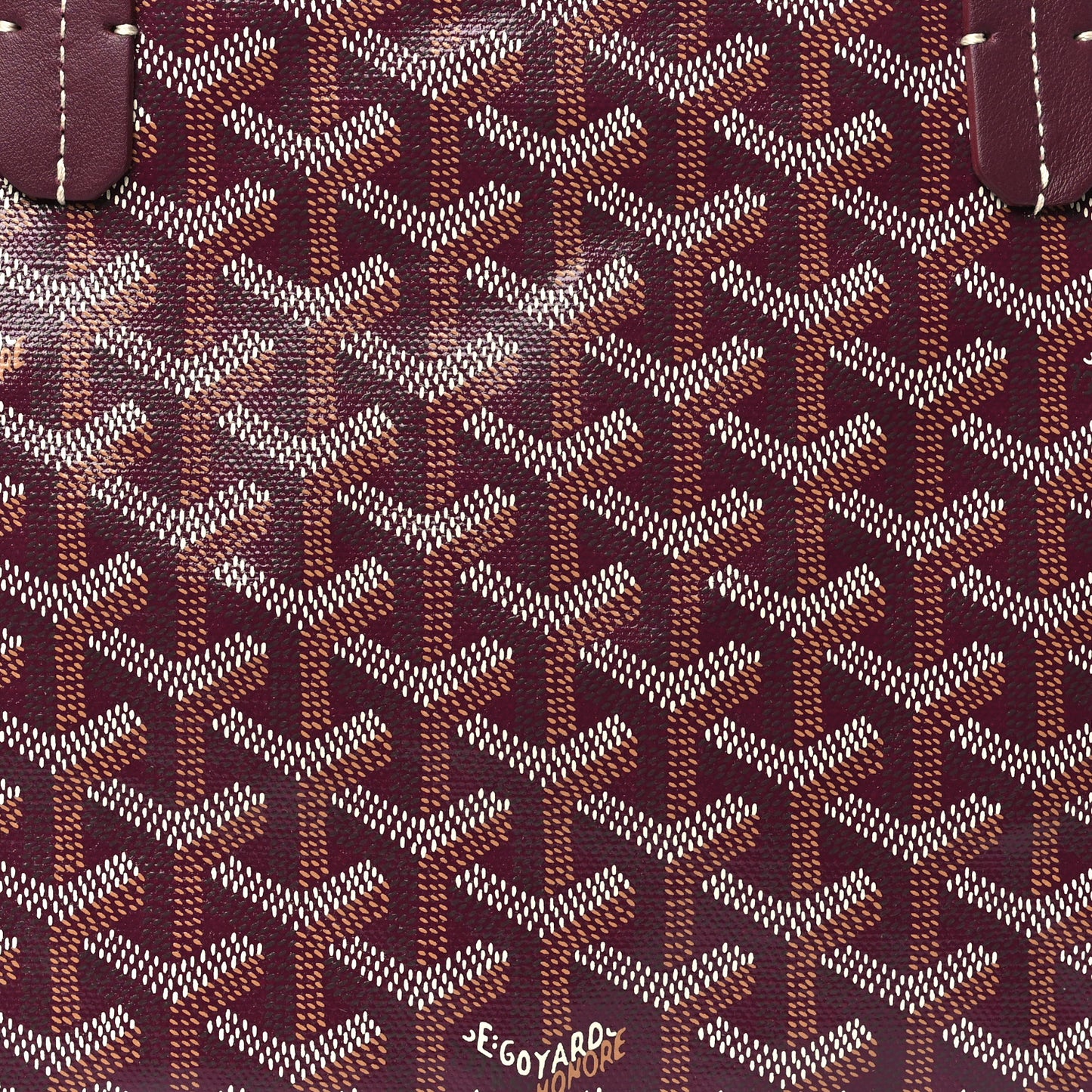 Goyardine Reversible Mini Anjou Burgundy