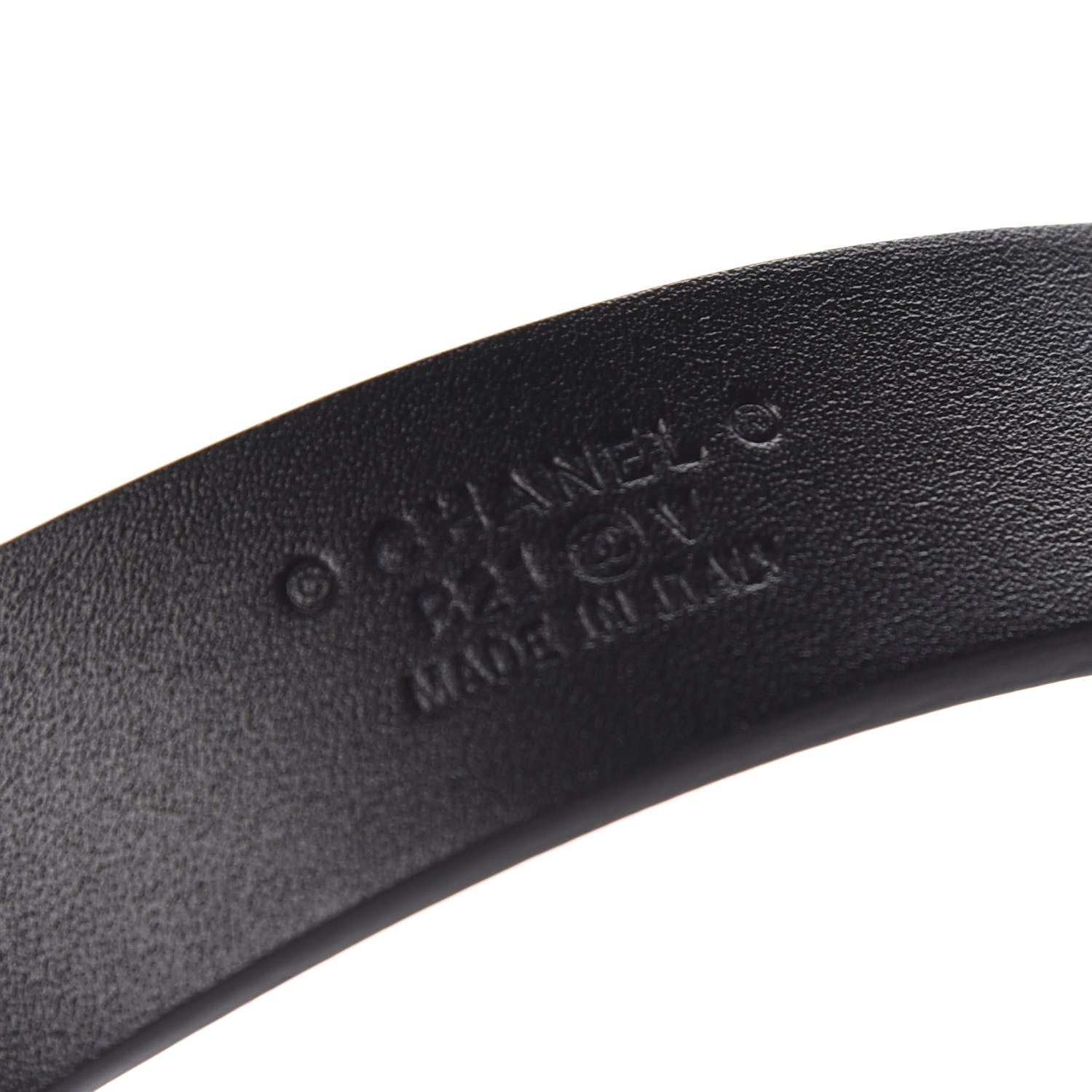 Chanel Calfskin Crystal CC Belt 85 34 Black 5 of 8