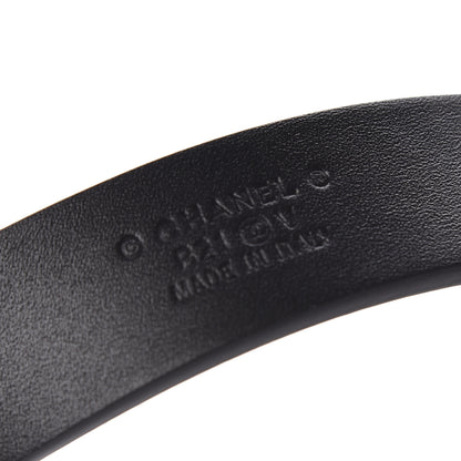 Chanel Calfskin Crystal CC Belt 85 34 Black 5 of 8