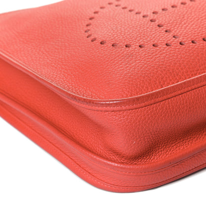 Hermes Taurillon Clemence Evelyne III PM Bougainvillea 13 of 14