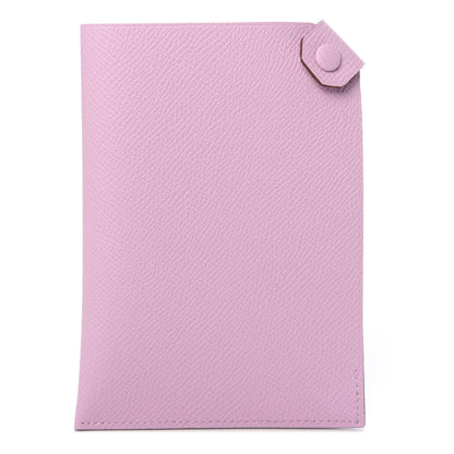 Hermes Epsom Tarmac PM Passport Holder Mauve Sylvestre 1 of 6