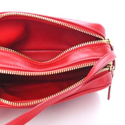 Mansur Gavriel Calfskin Double Zip Crossbody Flamma 4 of 6