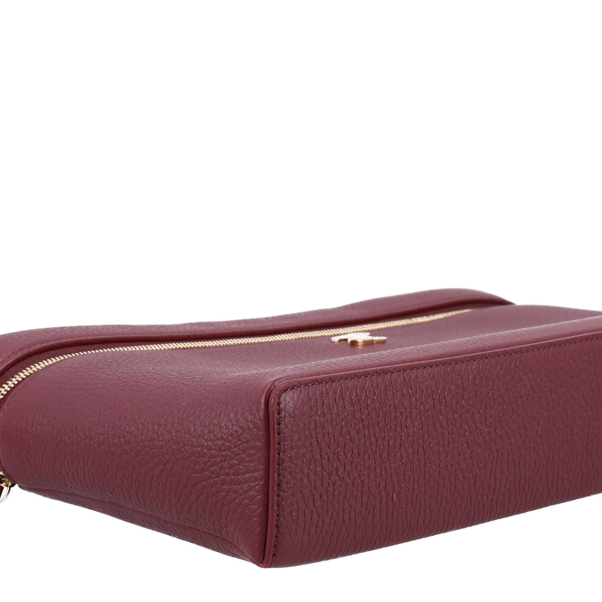 Chanel Grained Calfskin Large Supple Trapeze Vanity Case With Chain Dark Burgundy 9 of 10