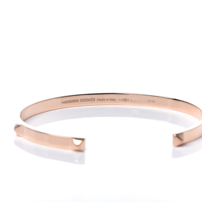 Hermes 18K Rose Gold Mini Clous Bracelet 4 of 5