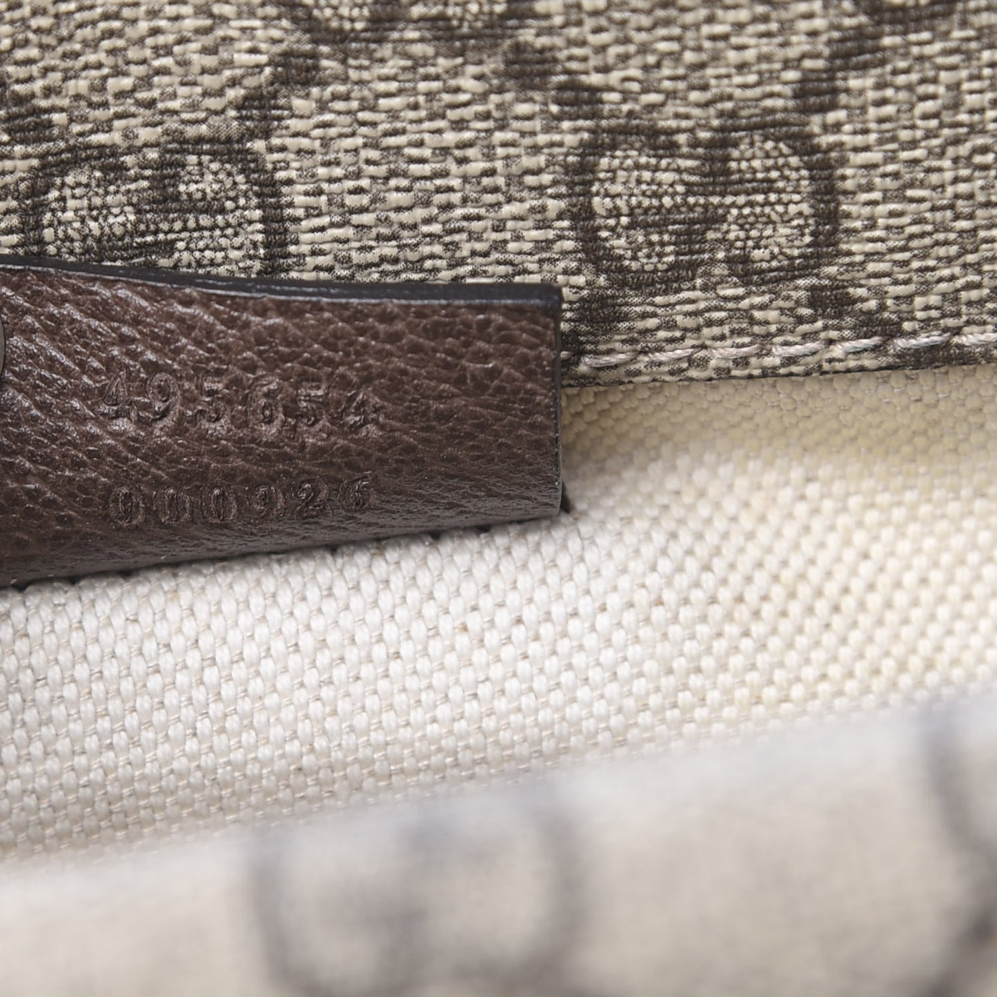 GG Supreme Monogram Web Neo Vintage Double Flap Messenger Bag Beige New Acero