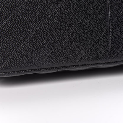 Chanel Caviar Quilted Jumbo Double Flap Black 13 of 14