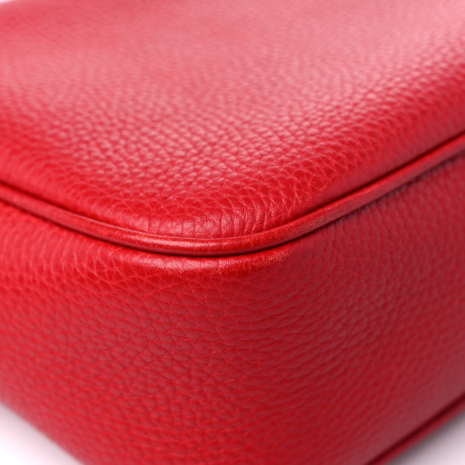Gucci Pebbled Calfskin Small Soho Disco Bag Tabasco Red 10 of 16
