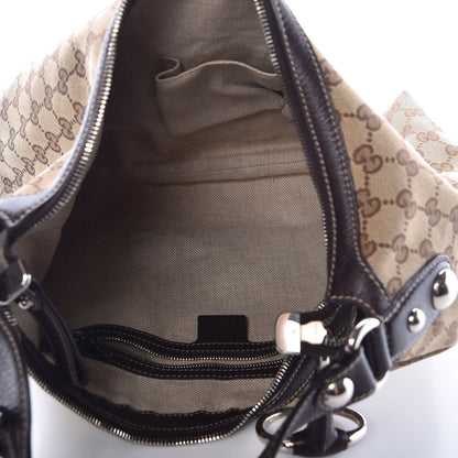 Gucci Monogram Medium Icon Bit Hobo Dark Brown 6 of 11
