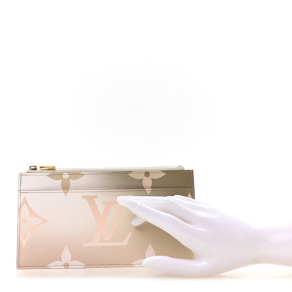 Louis Vuitton Monogram Giant Spring In The City Slim Purse Sunset Kaki 2 of 6