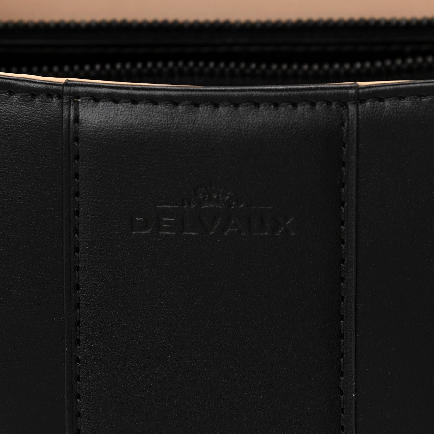Calfskin MM L'Humour Brillant Satchel Black