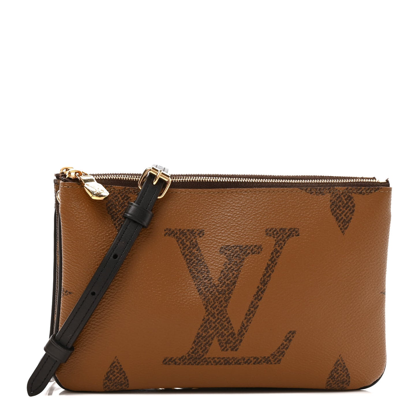 Reverse Monogram Giant Double Zip Pochette
