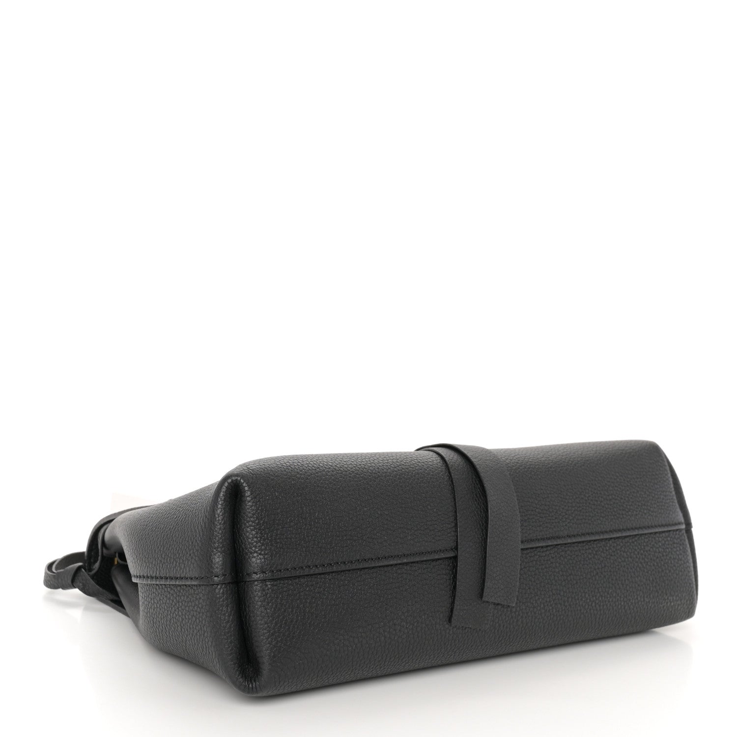 Valentino Garavani Pebbled Calfskin Small VRing Chain Shoulder Bag Black 4 of 9