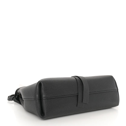 Valentino Garavani Pebbled Calfskin Small VRing Chain Shoulder Bag Black 4 of 9