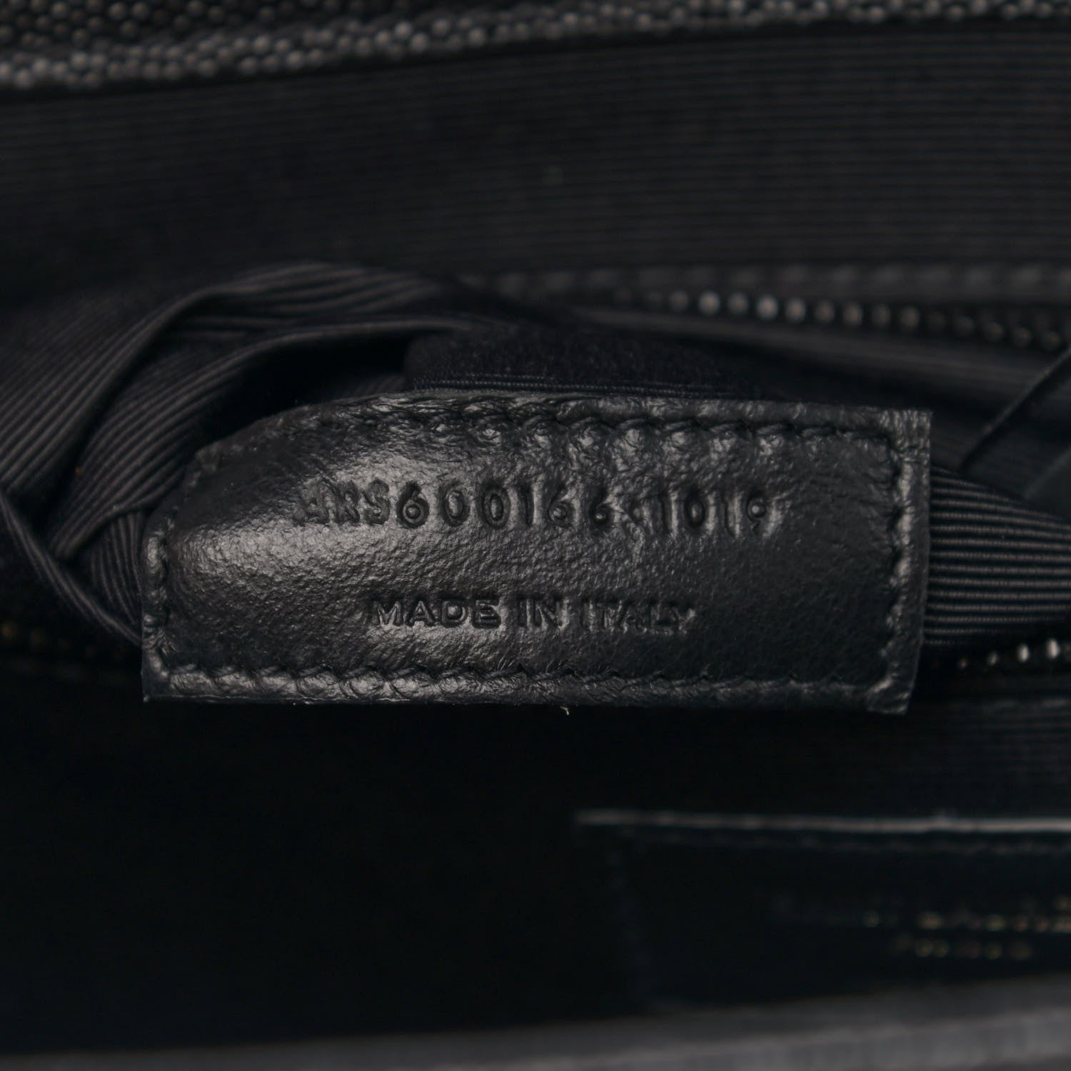 Saint Laurent Grain De Poudre Textured Mixed Matelasse Large Triquilt Monogram Monochrome Satchel Black 7 of 11
