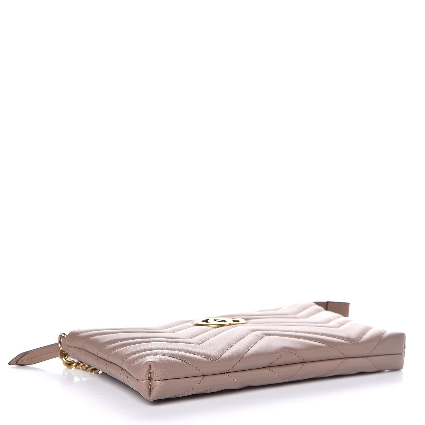 Calfskin Matelasse Mini GG Marmont Chain Bag Porcelain Rose